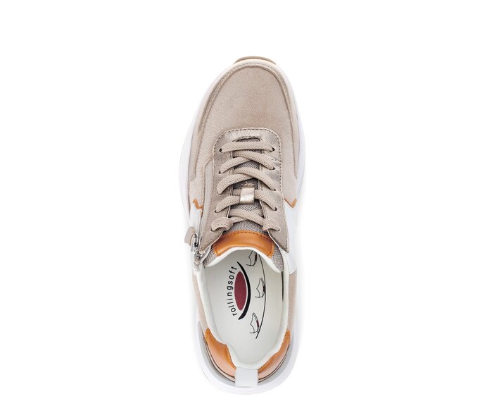 Gabor Damen  Sneaker Low Beige - Rauleder