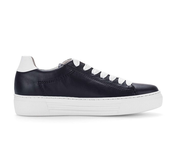 Gabor Damen  Sneaker Low Blau - Glattleder