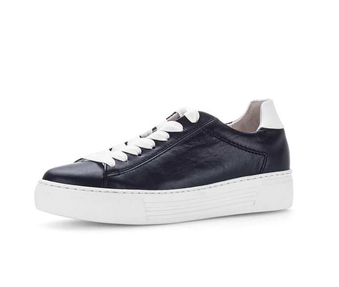 Gabor Damen  Sneaker Low Blau - Glattleder