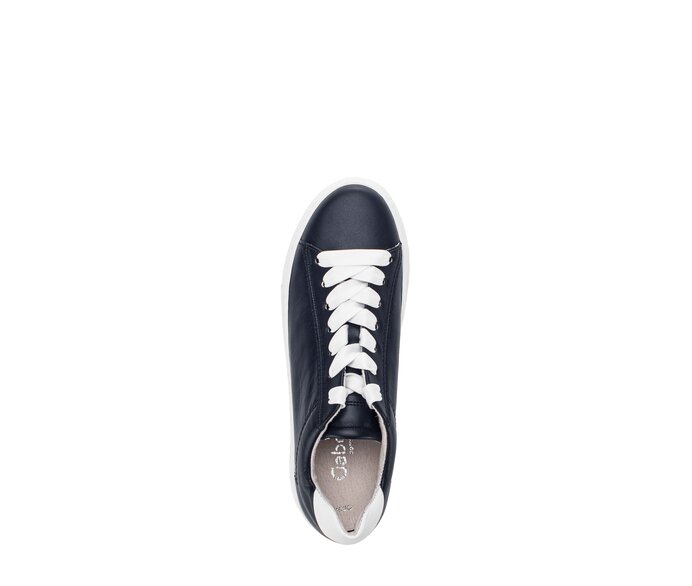 Gabor Damen  Sneaker Low Blau - Glattleder