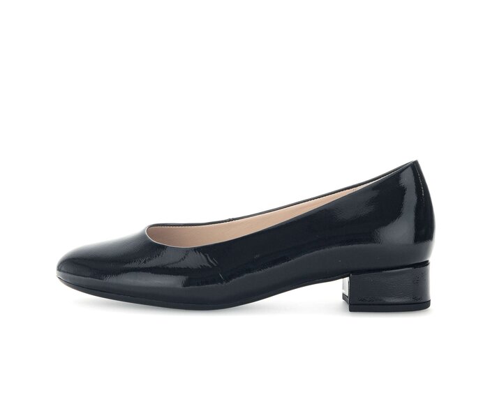 Gabor Damen Eleganter Pumps Schwarz - Lackleder