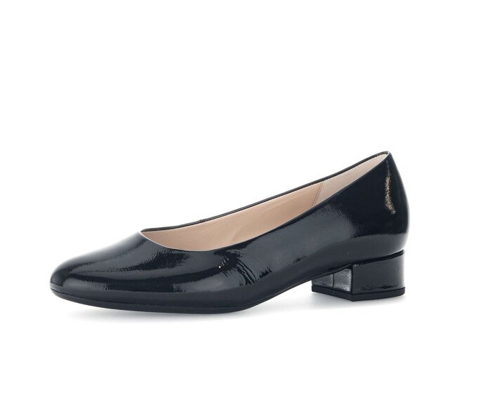 Gabor Damen  Eleganter Pumps Schwarz - Lackleder