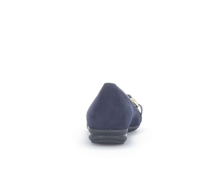 Gabor Damen  Sportliche Ballerina Blau - Rauleder
