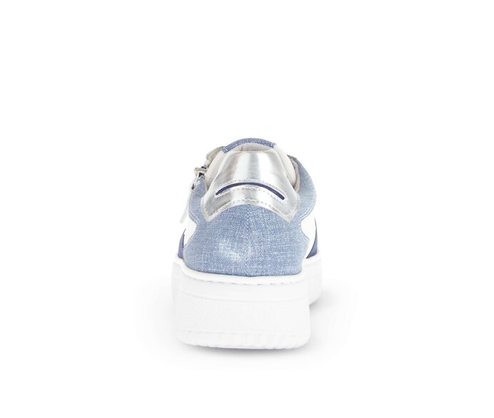 Gabor Damen  Sneaker Low Blau - Materialmix Leder