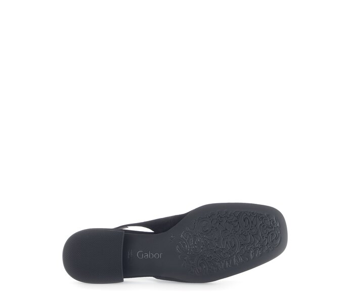 Gabor Damen  Slingpumps Schwarz - Rauleder