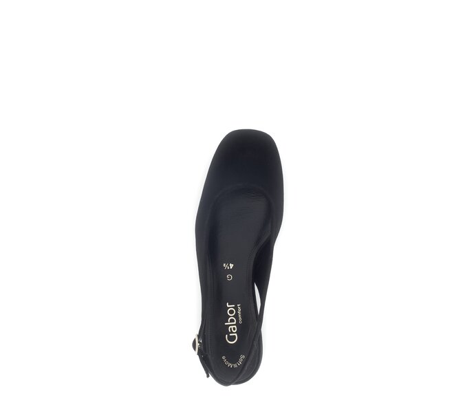 Gabor Damen  Slingpumps Schwarz - Rauleder