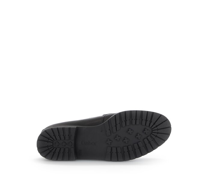 Gabor Damen  Loafer Schwarz - Glattleder