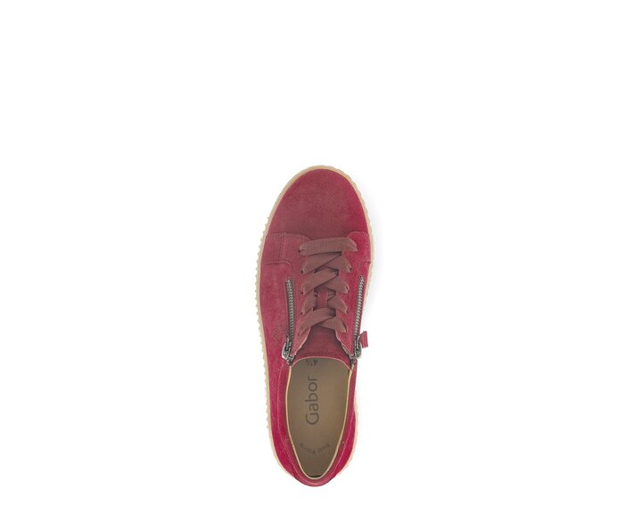 Gabor Damen  Sneaker Low Rot - Rauleder