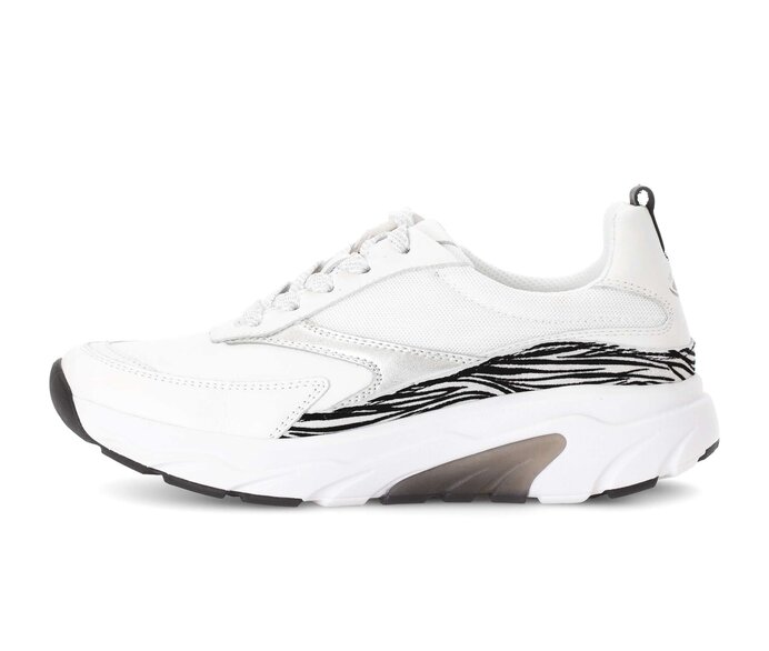 Gabor Damen Sneaker Low Weiß - Materialmix Leder/Lederimitat