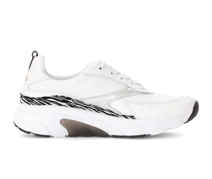 Gabor Damen  Sneaker Low Weiß - Materialmix Leder/Lederimitat
