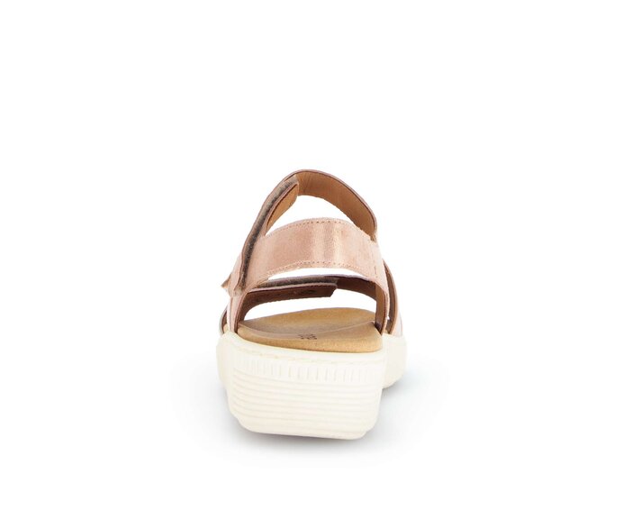 Gabor Damen  Plateau Sandale Rosa - Materialmix Leder