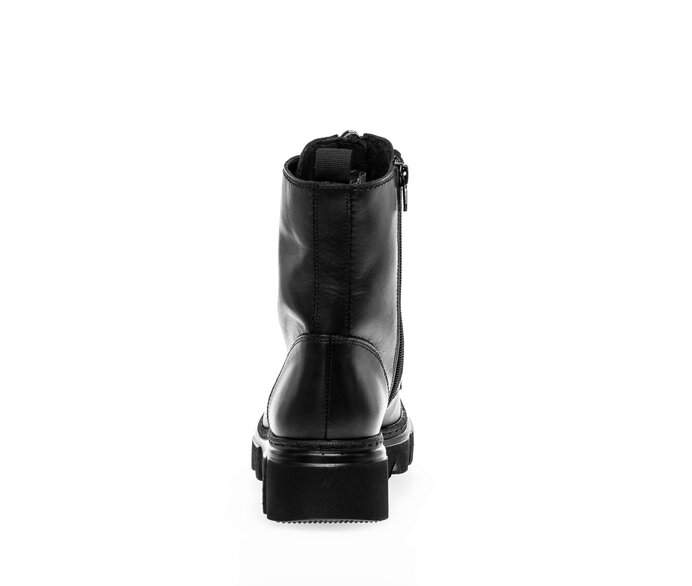 Gabor Damen  Sportliche Stiefelette Schwarz - Glattleder