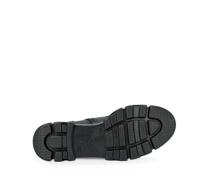 Gabor Damen  Sportliche Stiefelette Schwarz - Glattleder