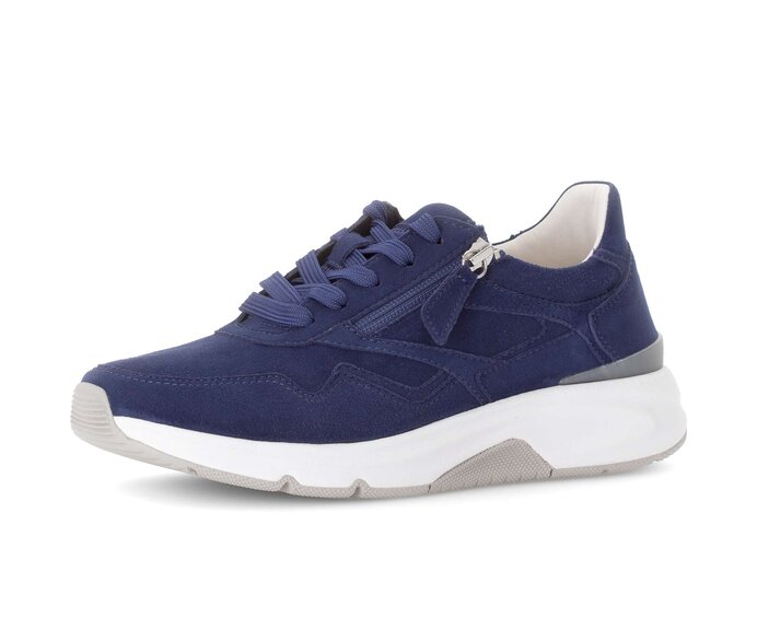 Gabor Damen  Sneaker Low Blau - Rauleder