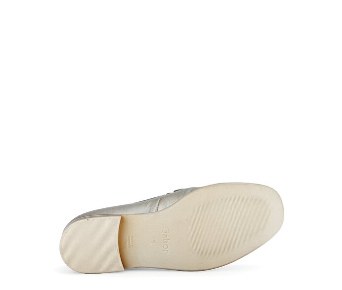 Gabor Damen  Slipper Silber - Effektleder
