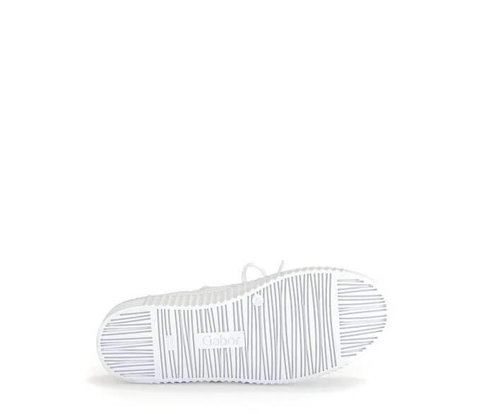 Gabor Damen  Sneaker Low Weiß - Materialmix Leder/Lederimitat