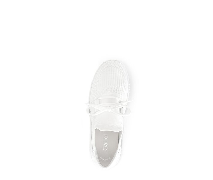 Gabor Damen  Sneaker Low Weiß - Materialmix Leder/Lederimitat