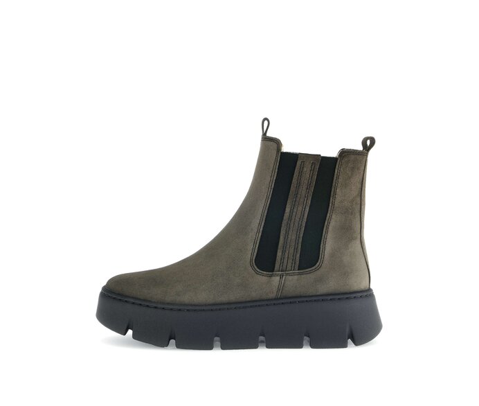 Gabor Damen Chelsea Boot Grün - Rauleder