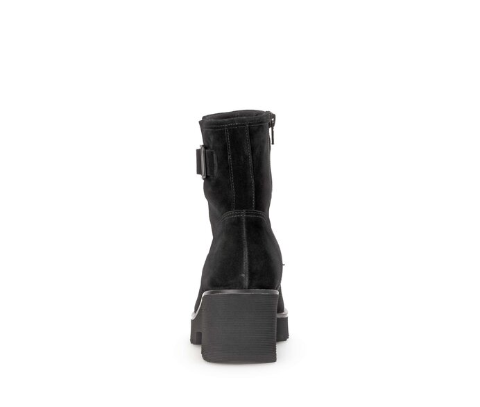 Gabor Damen  Plateau Stiefelette Schwarz - Rauleder