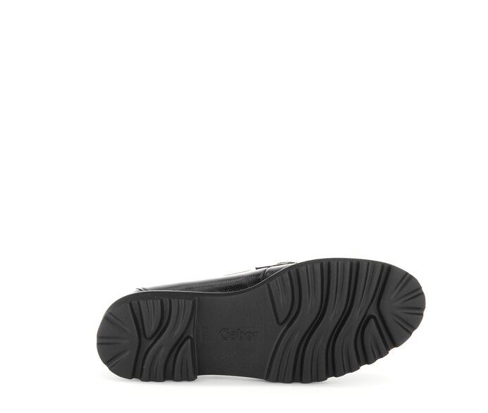 Gabor Damen  Loafer Schwarz - Lackleder