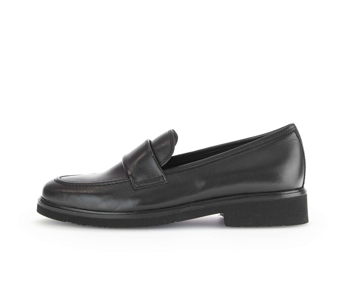 Gabor Damen Slipper Schwarz - Glattleder