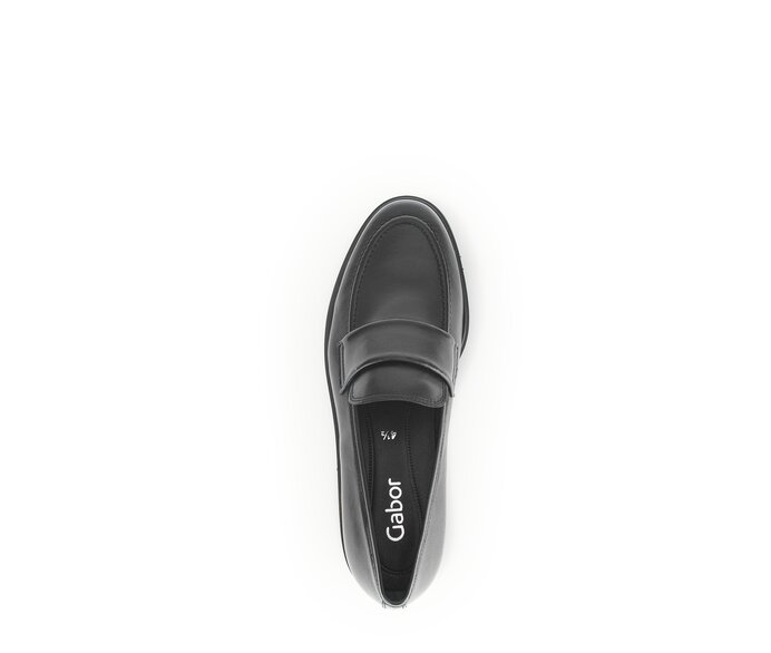 Gabor Damen  Slipper Schwarz - Glattleder
