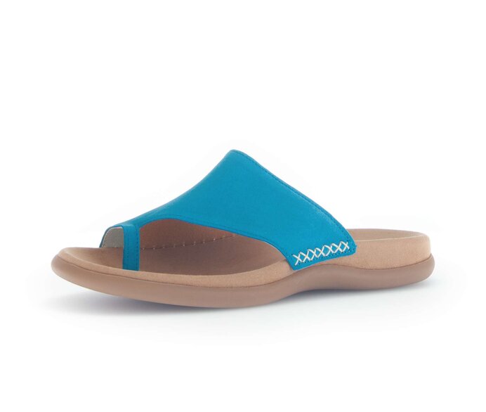 Gabor Damen  Pantolette Blau - Rauleder