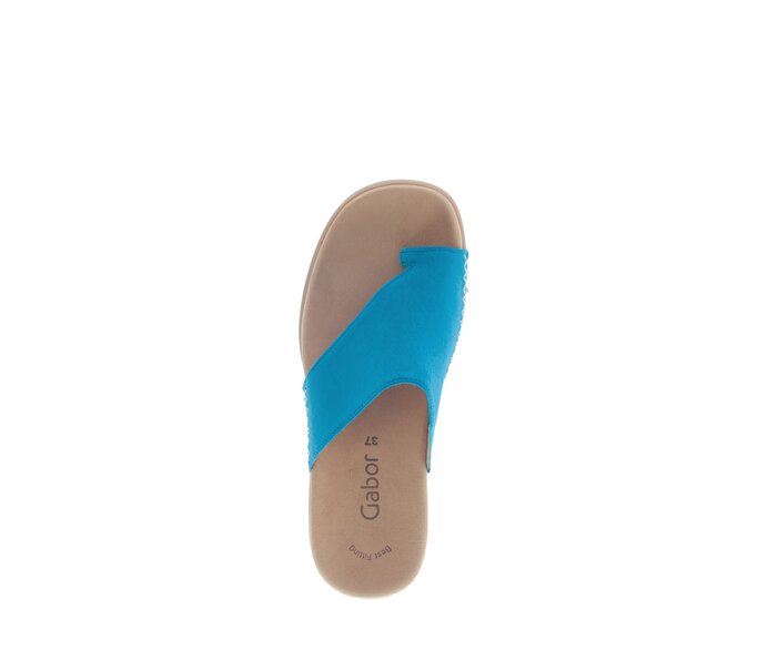 Gabor Damen  Pantolette Blau - Rauleder