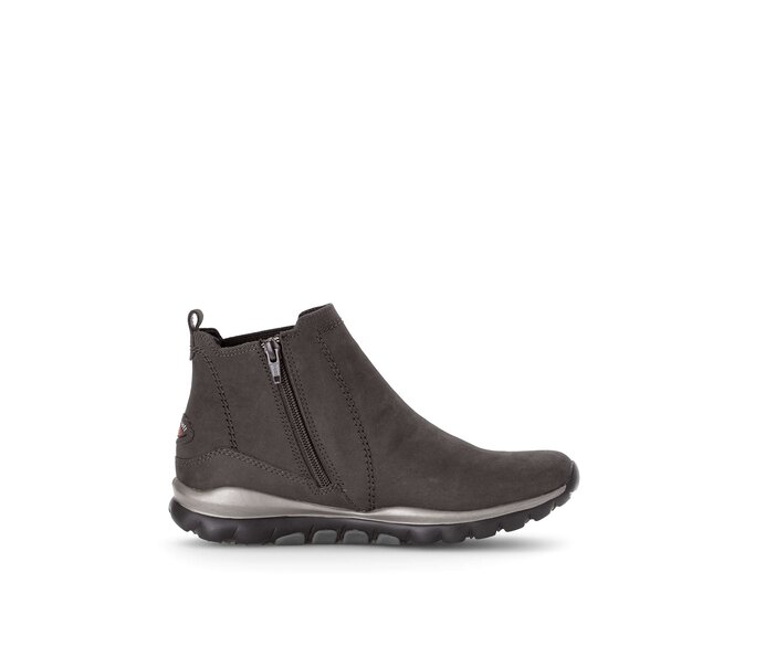 Gabor Damen  Sportliche Stiefelette Grau - Rauleder