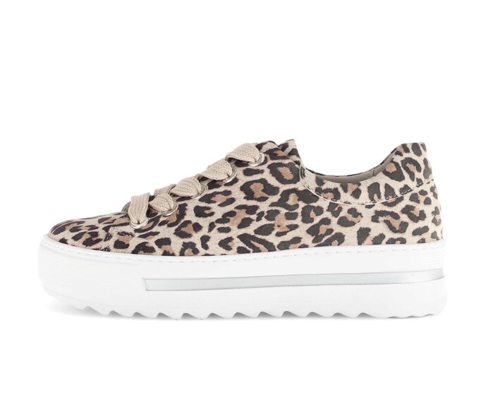 Gabor Damen Sneaker Low Beige - Effektleder