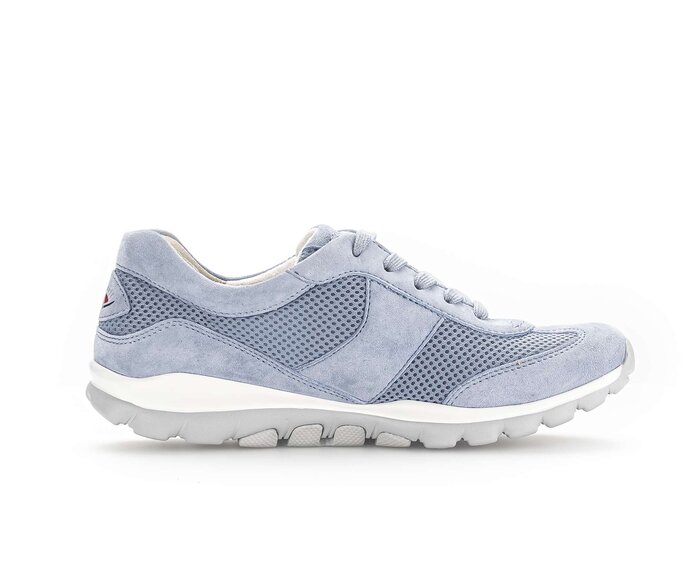 Gabor Damen  Sneaker Low Blau - Materialmix Leder/Lederimitat