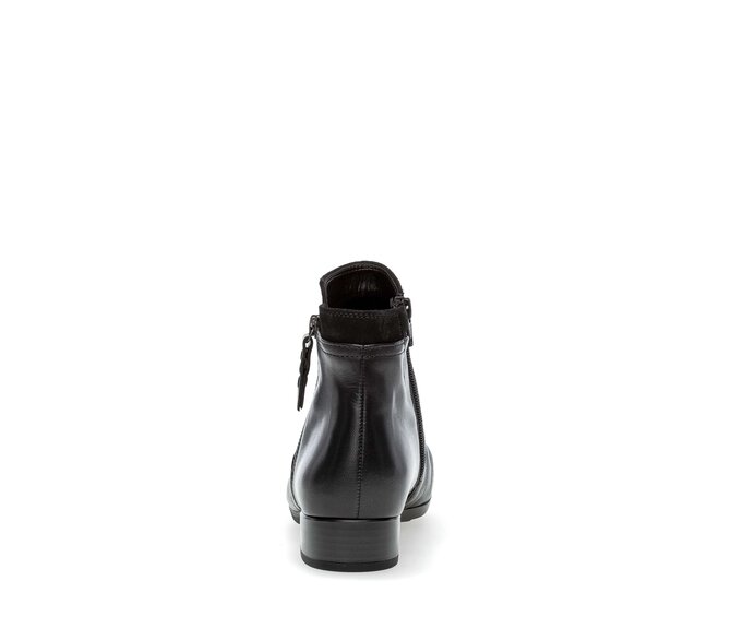 Gabor Damen  Sportliche Stiefelette Schwarz - Glattleder