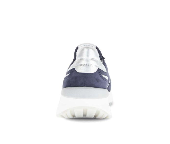 Gabor Damen  Sneaker Low Blau - Materialmix Leder