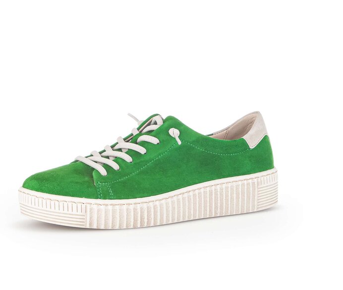 Gabor Damen  Sneaker Low Grün - Rauleder