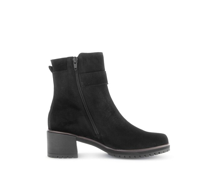 Gabor Damen  Plateau Stiefelette Schwarz - Rauleder