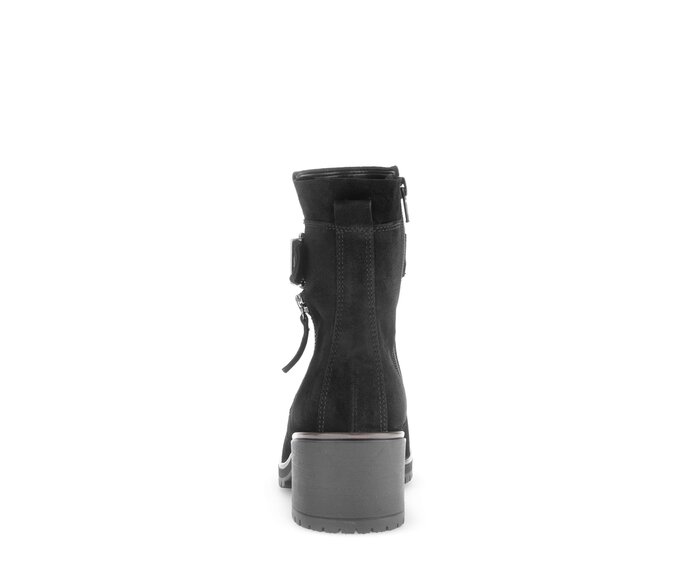 Gabor Damen  Plateau Stiefelette Schwarz - Rauleder