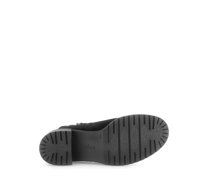 Gabor Damen  Plateau Stiefelette Schwarz - Rauleder