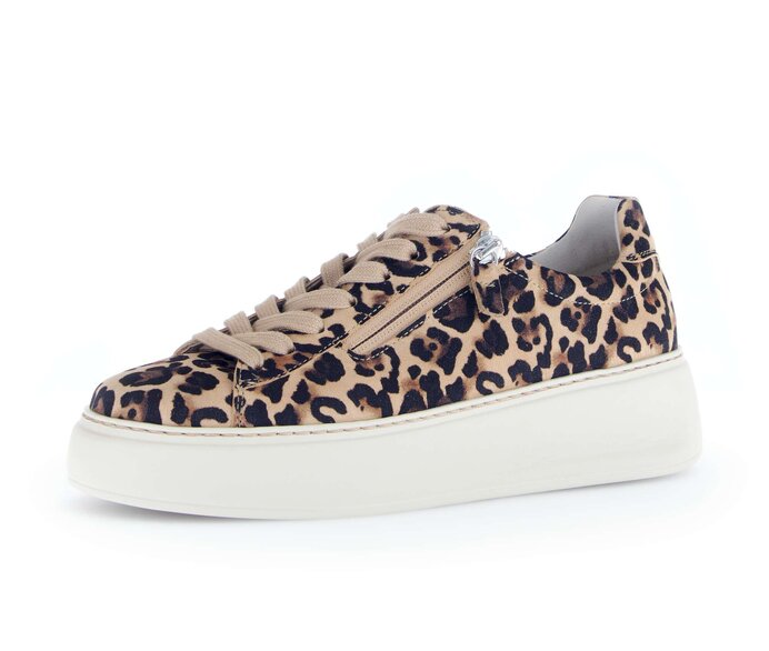 Gabor Damen  Sneaker Low Beige - Rauleder