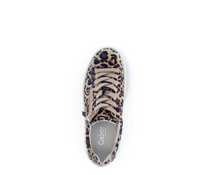Gabor Damen  Sneaker Low Beige - Rauleder