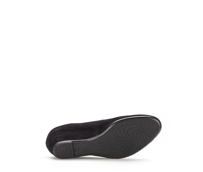 Gabor Damen  Keilpumps Schwarz - Rauleder