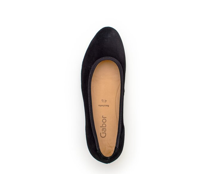 Gabor Damen  Keilpumps Schwarz - Rauleder