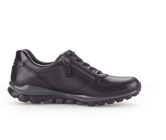 Gabor Damen  Sneaker Low Schwarz - Glattleder