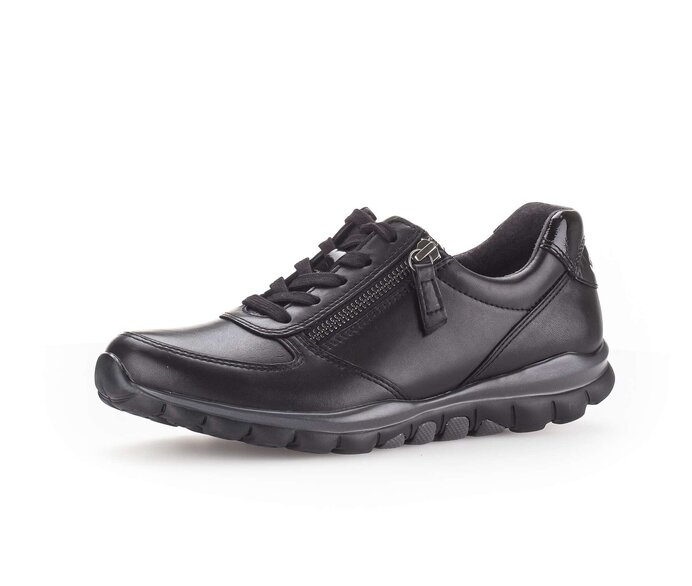 Gabor Damen  Sneaker Low Schwarz - Glattleder