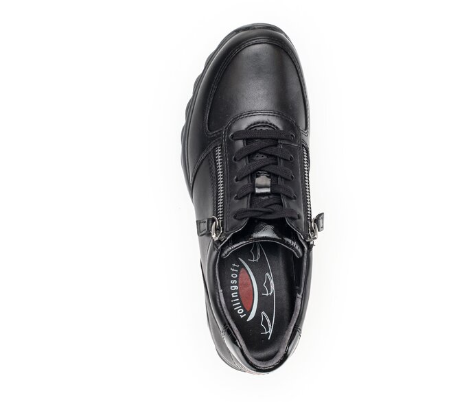 Gabor Damen  Sneaker Low Schwarz - Glattleder