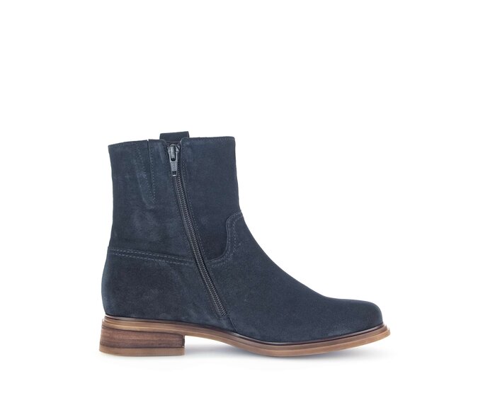 Gabor Damen  Elegante Stiefelette Blau - Rauleder