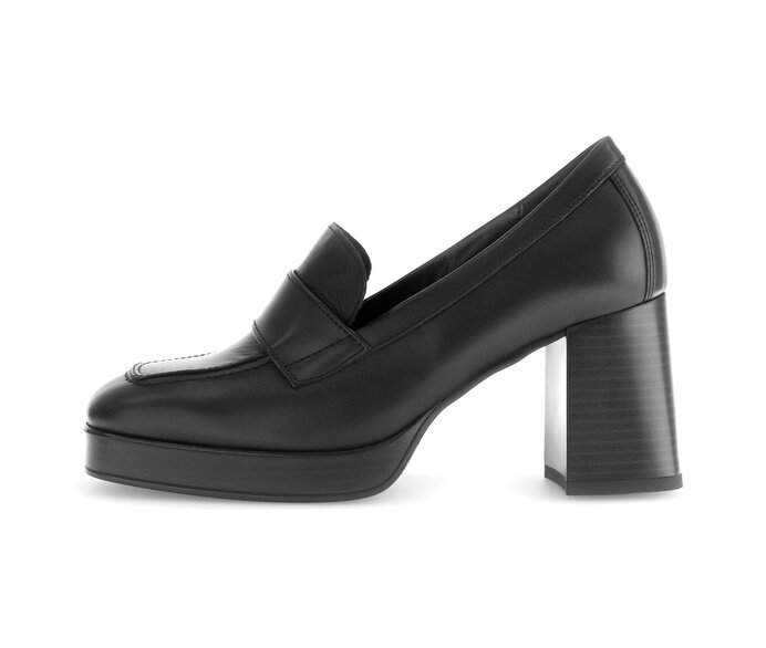 Gabor Damen Hochfrontpumps Schwarz - Glattleder