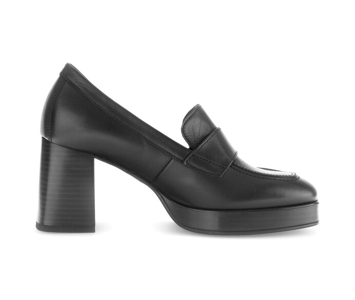 Gabor Damen  Hochfrontpumps Schwarz - Glattleder