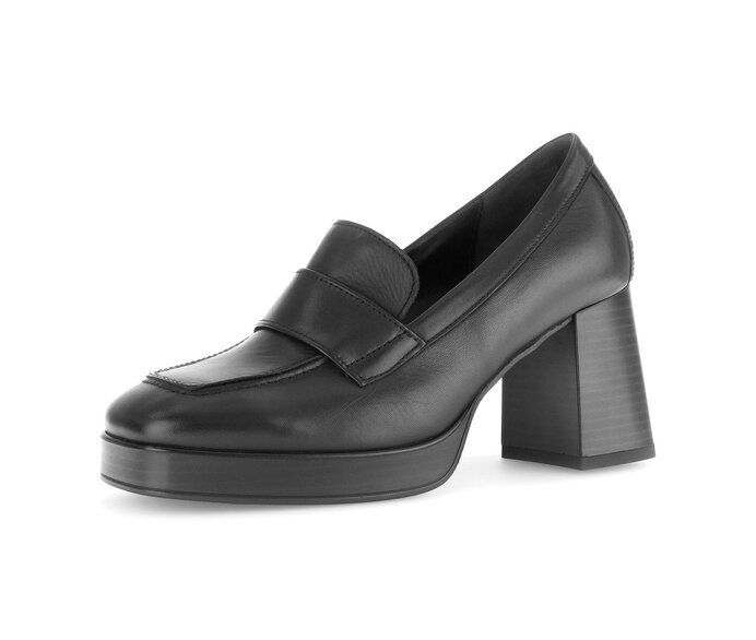 Gabor Damen  Hochfrontpumps Schwarz - Glattleder