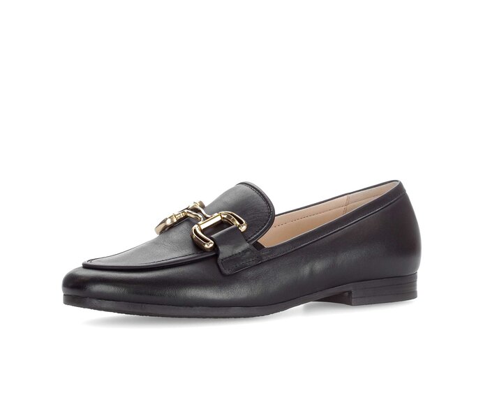 Gabor Damen  Slipper Blau - Glattleder
