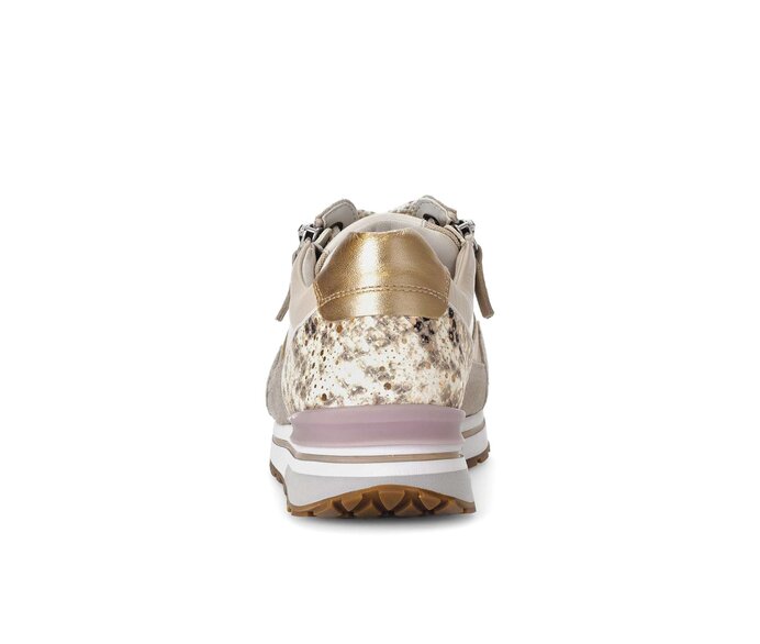 Gabor Damen  Sneaker Low Beige - Materialmix Leder